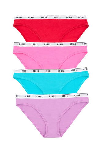 Bonds Womens The Bikini 4 Pack