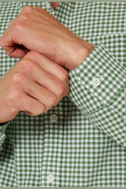 Pilbara Mens Long Sleeve Gingham Shirt
