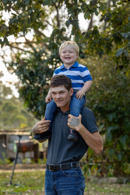 Pilbara Childrens Yarn Dyed Striped Polo