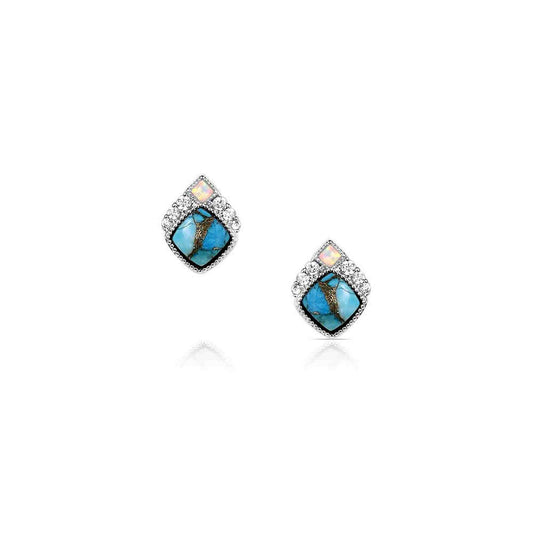 Montana Silversmiths Crowned Glacier Earrings