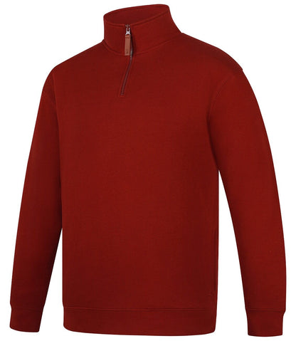 Pilbara Mens Zipper Closed Front Fleece Pullover Jumper