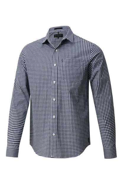 Pilbara Mens Long Sleeve Gingham Shirt
