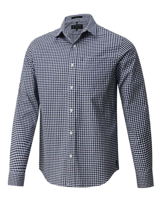 Pilbara Mens Long Sleeve Gingham Shirt
