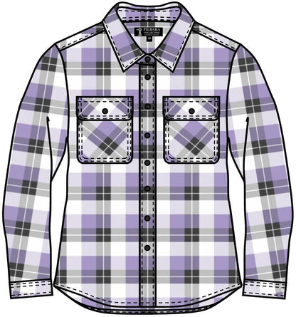 Pilbara Womens Flannelette Shirt Open Front