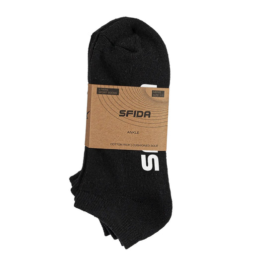 Sfida Sports Adult Ankle Socks 3 Pair Pack