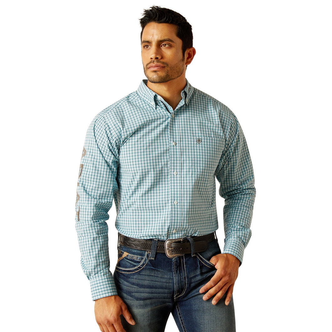 Ariat Mens Pro Team Graycen Fitted Long Sleeve Shirt