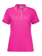 Load image into Gallery viewer, Fashion Biz Pink Ribbon Womens Pink Short Sleeve Polo