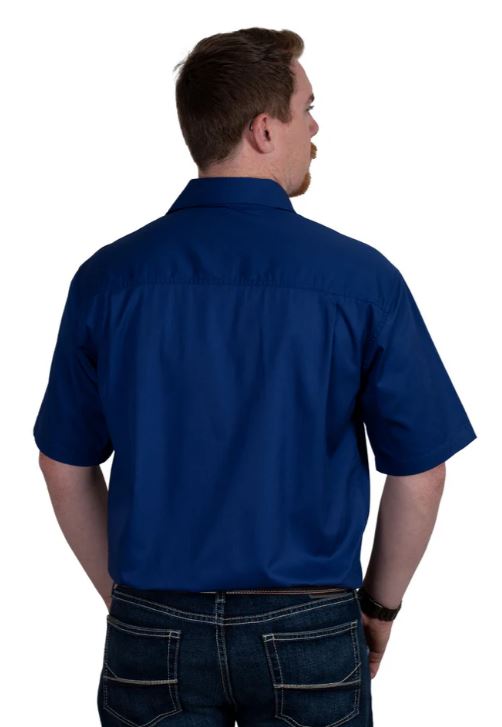 Just Country Mens Eddie Short Sleeve Full Button Country Workshirt
