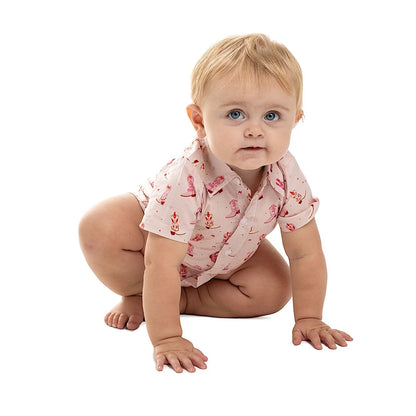 Just Country Infants Frankie Short Sleeve Full Button Jumpsuit