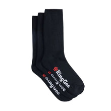 Load image into Gallery viewer, KingGee Mens Bamboo 3-Pack Work Socks