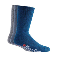 Load image into Gallery viewer, KingGee Mens Bamboo 3-Pack Work Socks