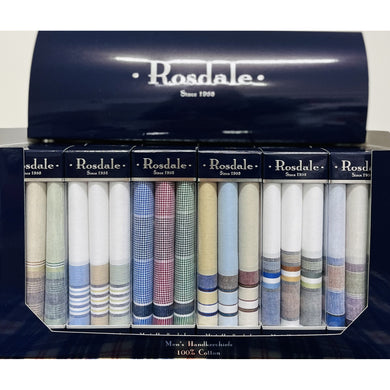 Rosdale Mens 3 Pack Handkerchiefs