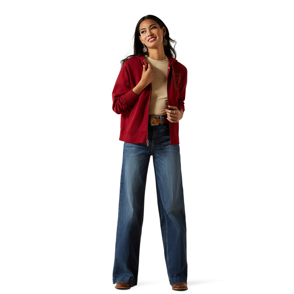 Ariat Womens Stitched Full Zip Hoodie