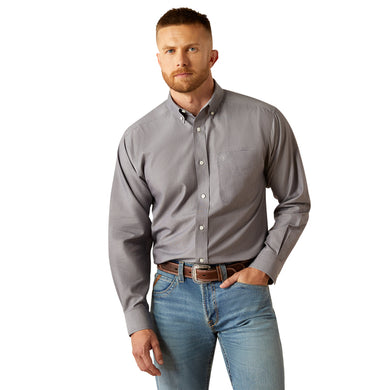 Ariat Mens Wrinkle Free Solid Long Sleeve Shirt