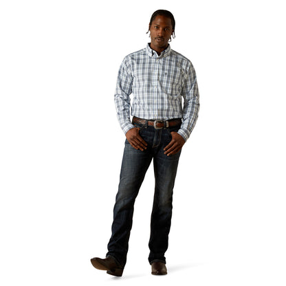 Ariat Mens Wrinkle Free Cody Fitted Long Sleeve Shirt