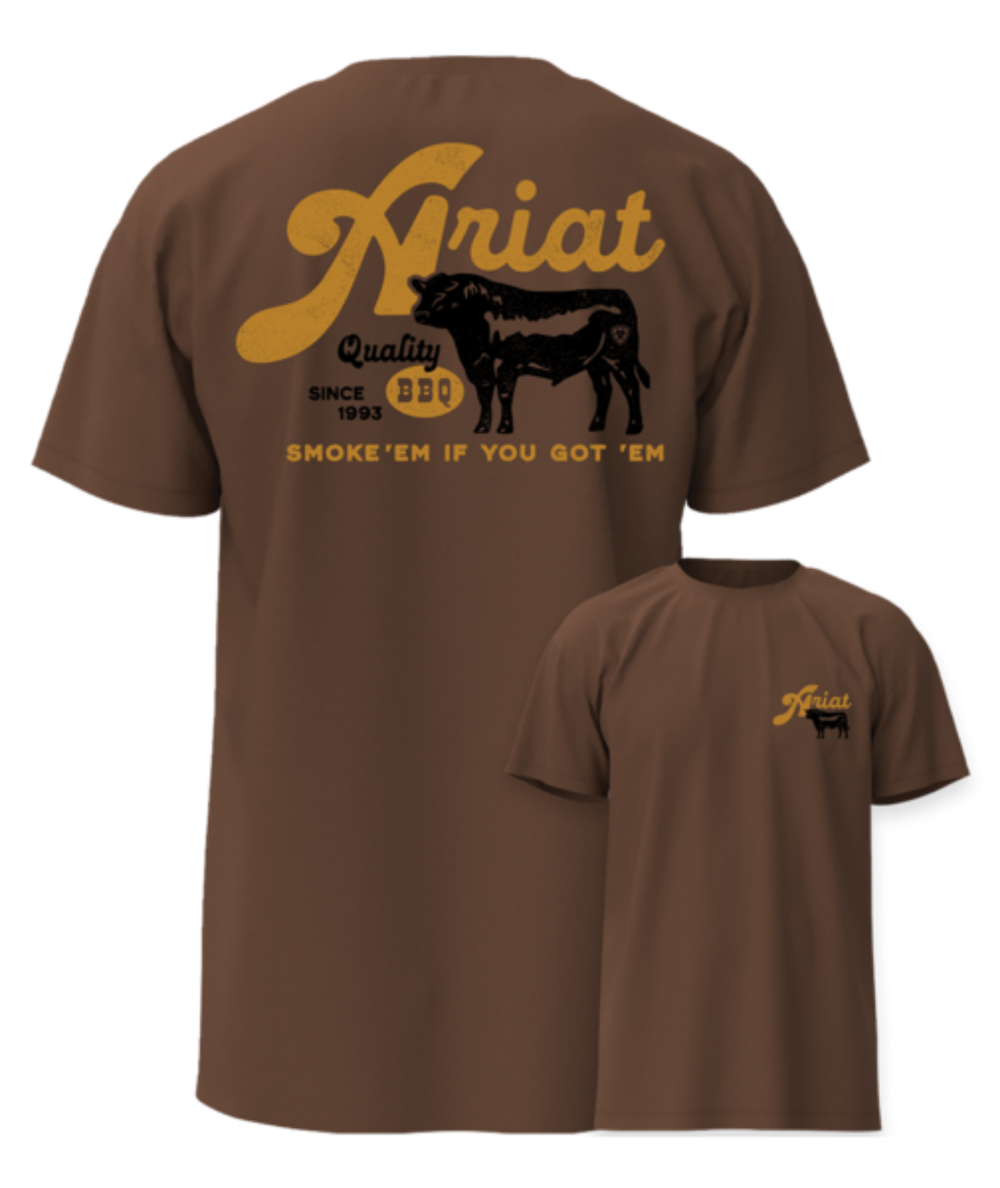 Ariat Mens BBQ Smoke Short SleeveTee