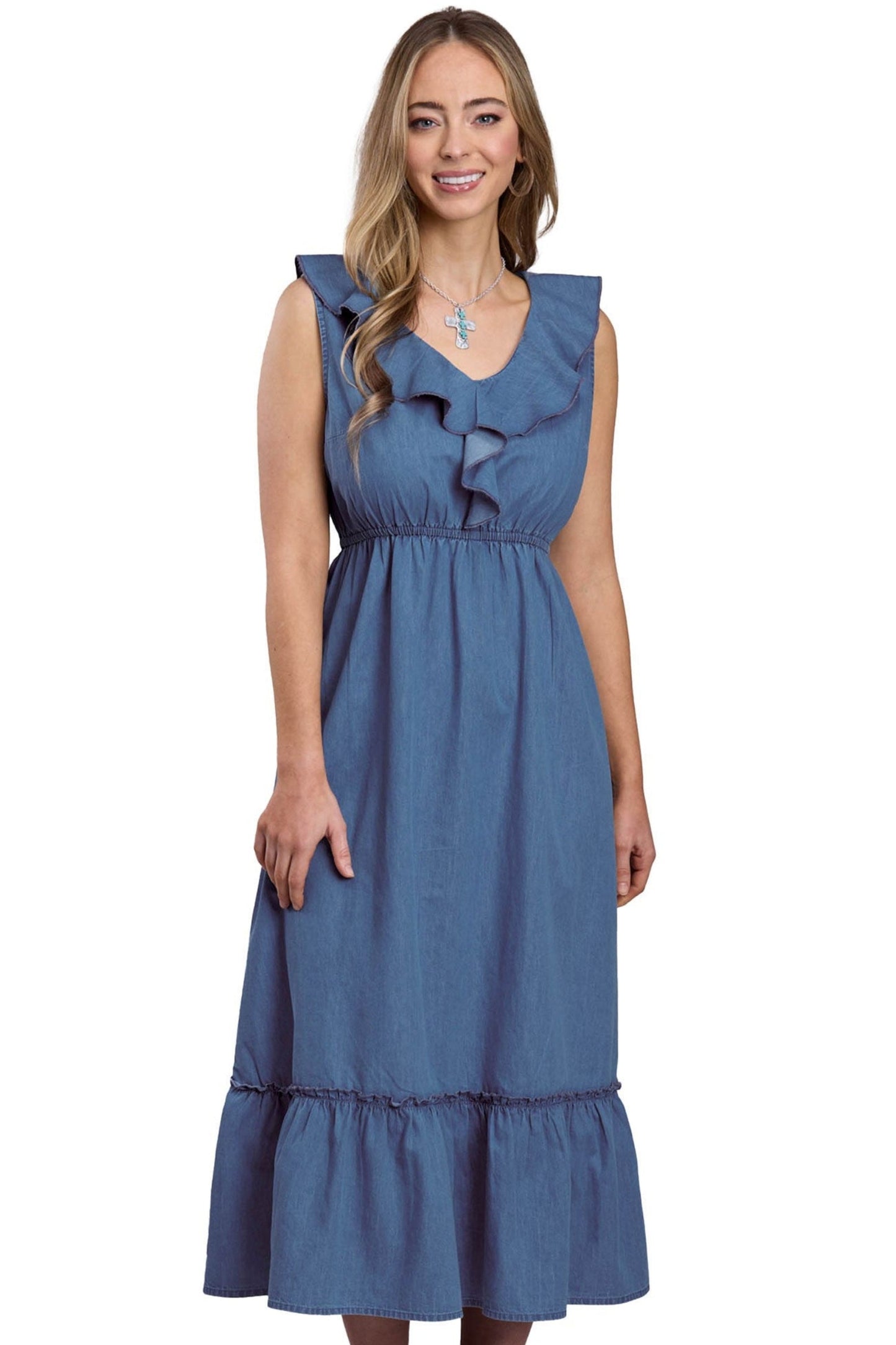 Roper Womens Studio West Collection Sleeveless Dress