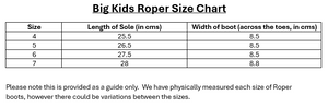 ROPER BIG KIDS MONTEREY ANGLES BOOTS