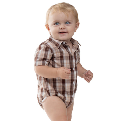 Just Country Infants Frankie Short Sleeve Full Button Jumpsuit