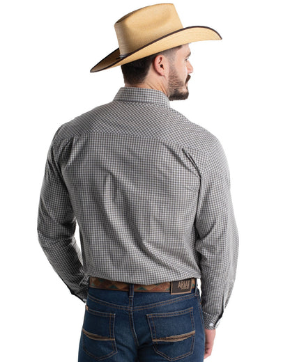 Just Country Mens Austin Full Button Print Workshirt