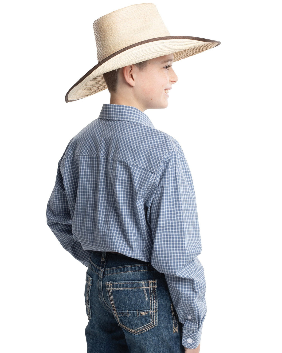 Just Country Boys Brayden Half Button Print Workshirt