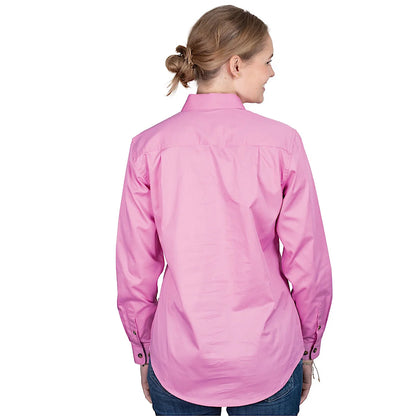 Just Country Womens Jahna Half Button Country Workshirt