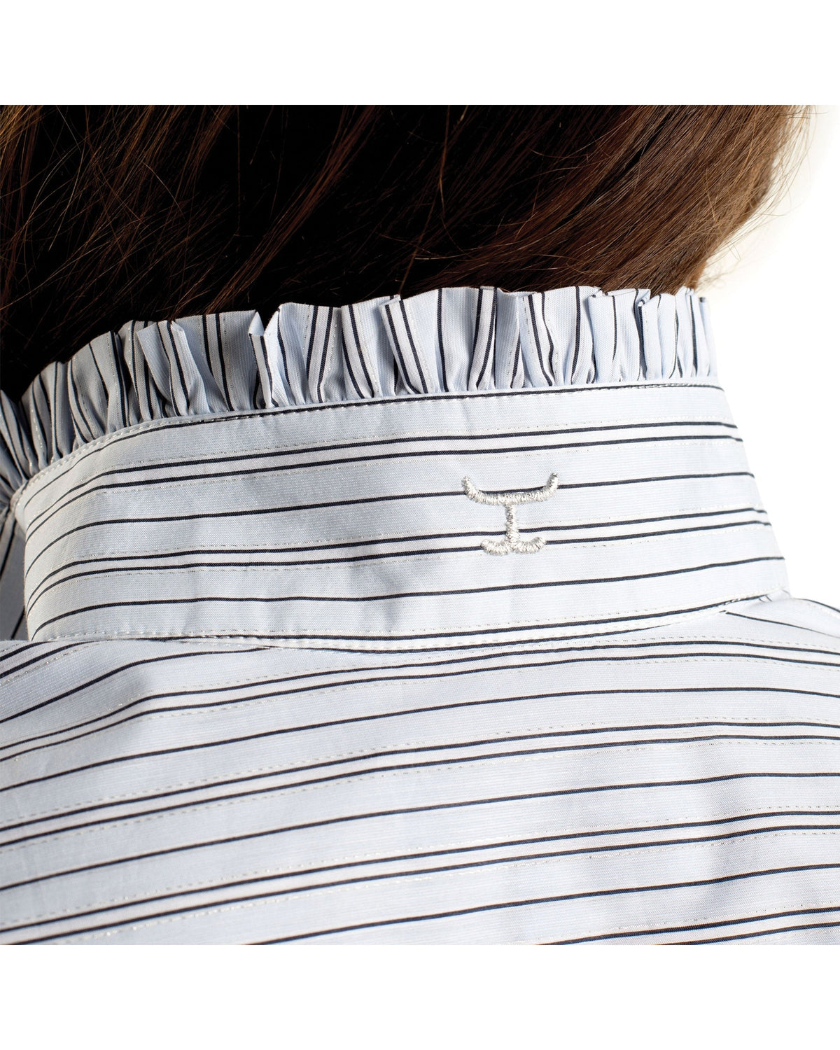 Just Country Womens Georgie Frills Half Button Print Workshirt