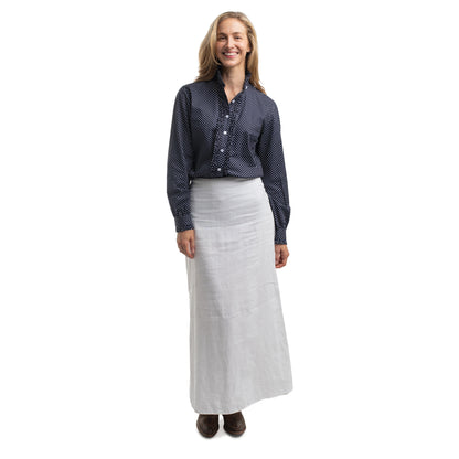 Just Country Womens Abbey Frills Full Button Print Workshirt
