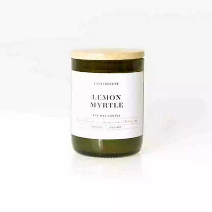 Lanterncove Jade 9 oz Soy Wax Candle Lemon Myrtle
