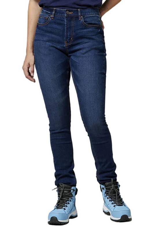 Hard Yakka Womens High Waisted Slim Fit Jegging Jean