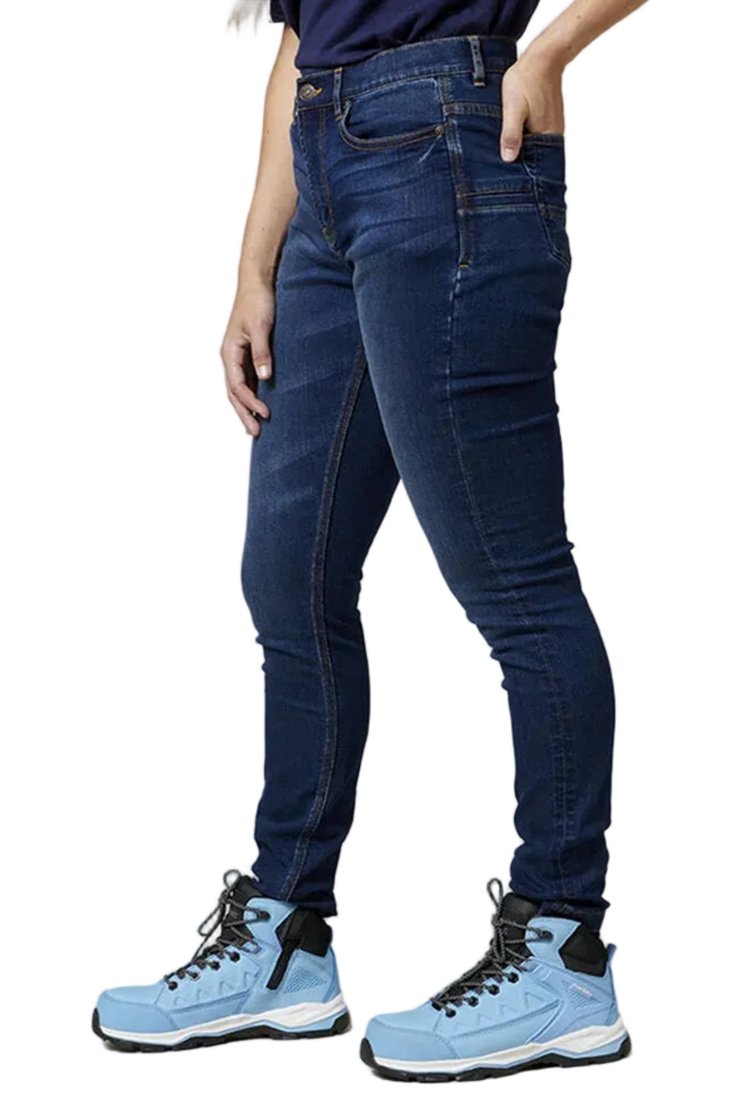 Hard Yakka Womens High Waisted Slim Fit Jegging Jean