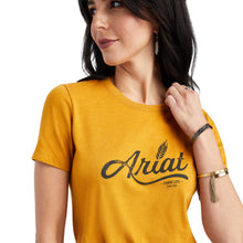 Load image into Gallery viewer, ARIAT WOMENS WHEAT SCRIPT SS TEE