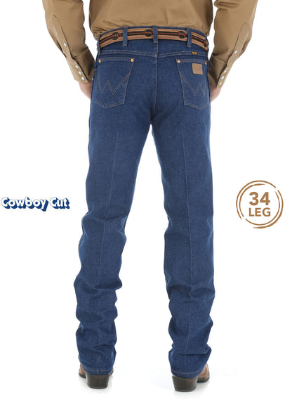 WRANGLER MENS COWBOY CUT ORIGINAL FIT JEANS 34 INCH LEG