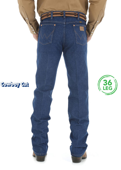 WRANGLER MENS COWBOY CUT ORIGINAL FIT JEANS 36 INCH LEG