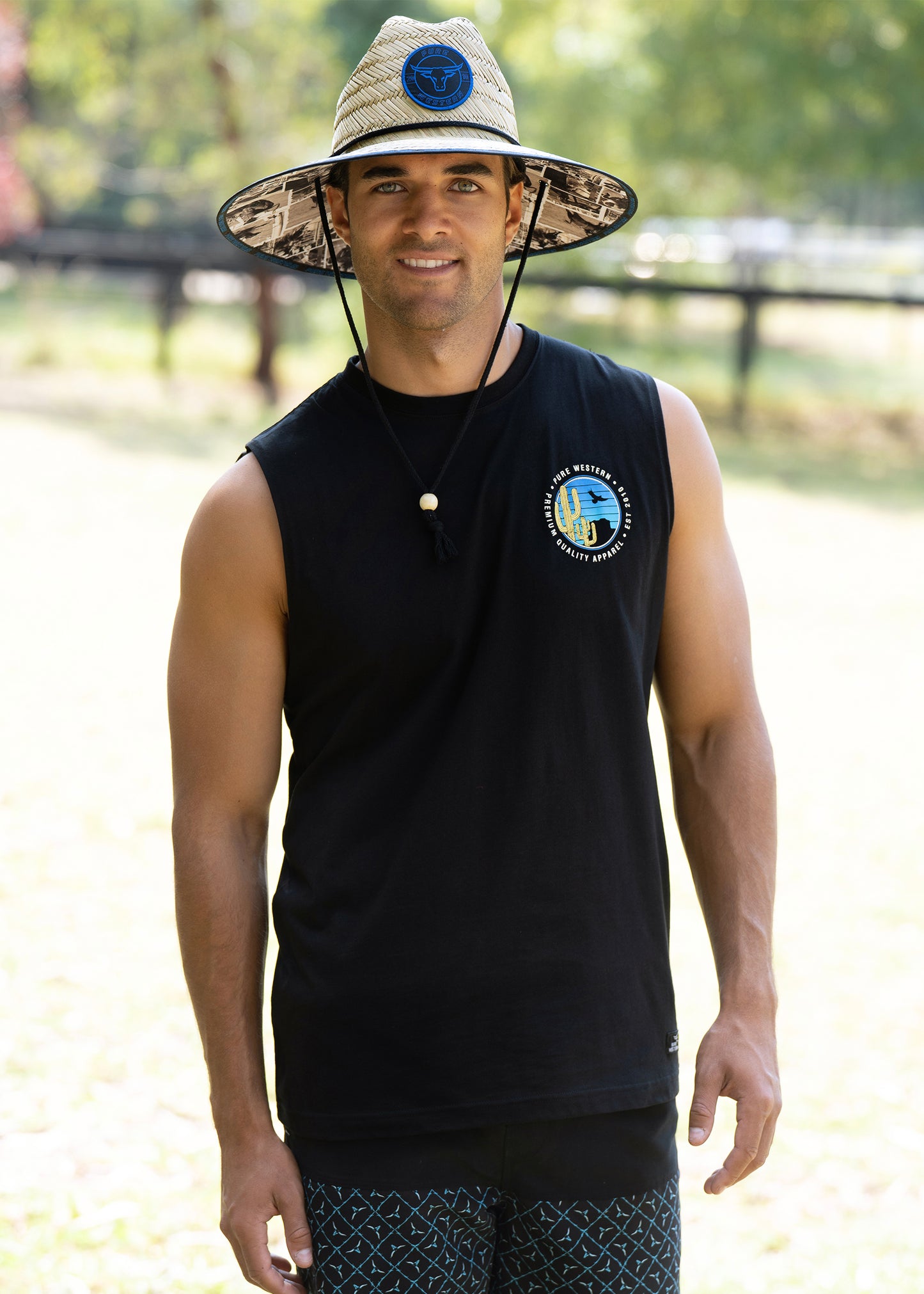 PURE WESTERN RODEO PRINT HAT