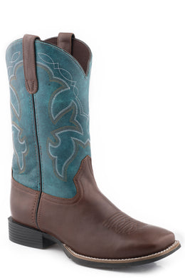 ROPER BIG KIDS MONTEREY LEATHER WESTERN BOOTS