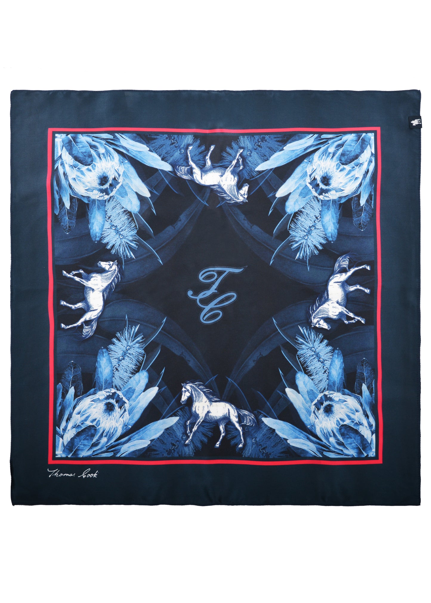 THOMAS COOK SILK PRINT SCARF