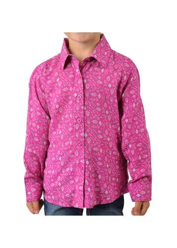 PURE WESTERN GIRLS CALLIE PRINT L/S SHIRT