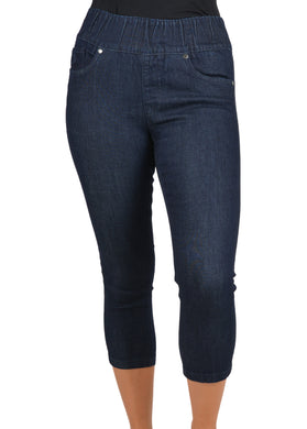 THOMAS COOK WOMENS PEARL PULL-ON WONDER JEAN CAPRI