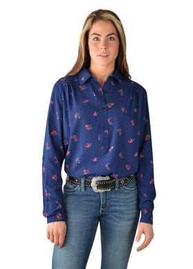 WRANGLER WOMENS MADDEN PRINT LS SHIRT