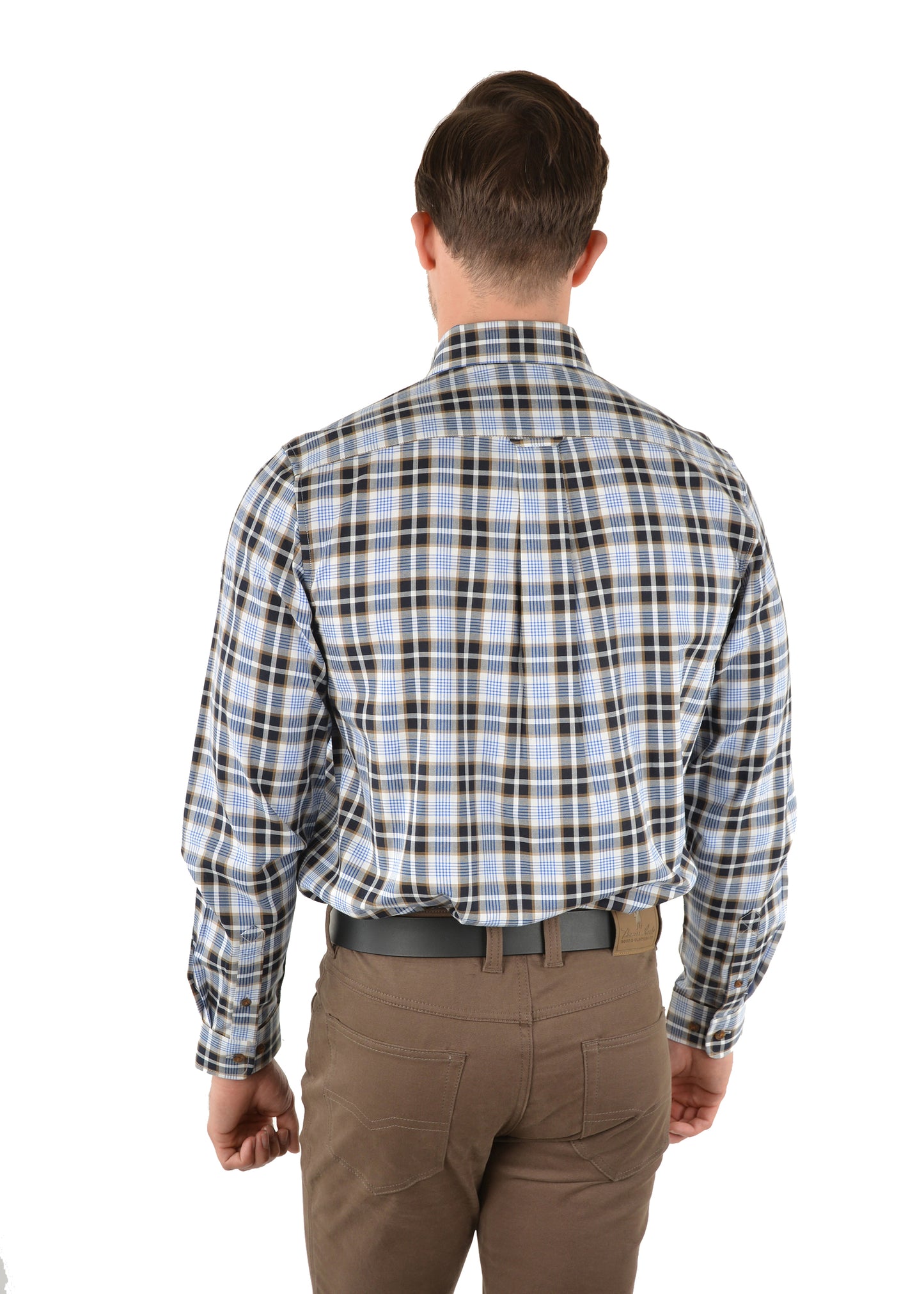 THOMAS COOK MENS KIERAN CHECK 2 POCKET LONG SLEEVE SHIRT