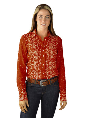 WRANGLER WOMENS CARLISE PRINT LS SHIRT