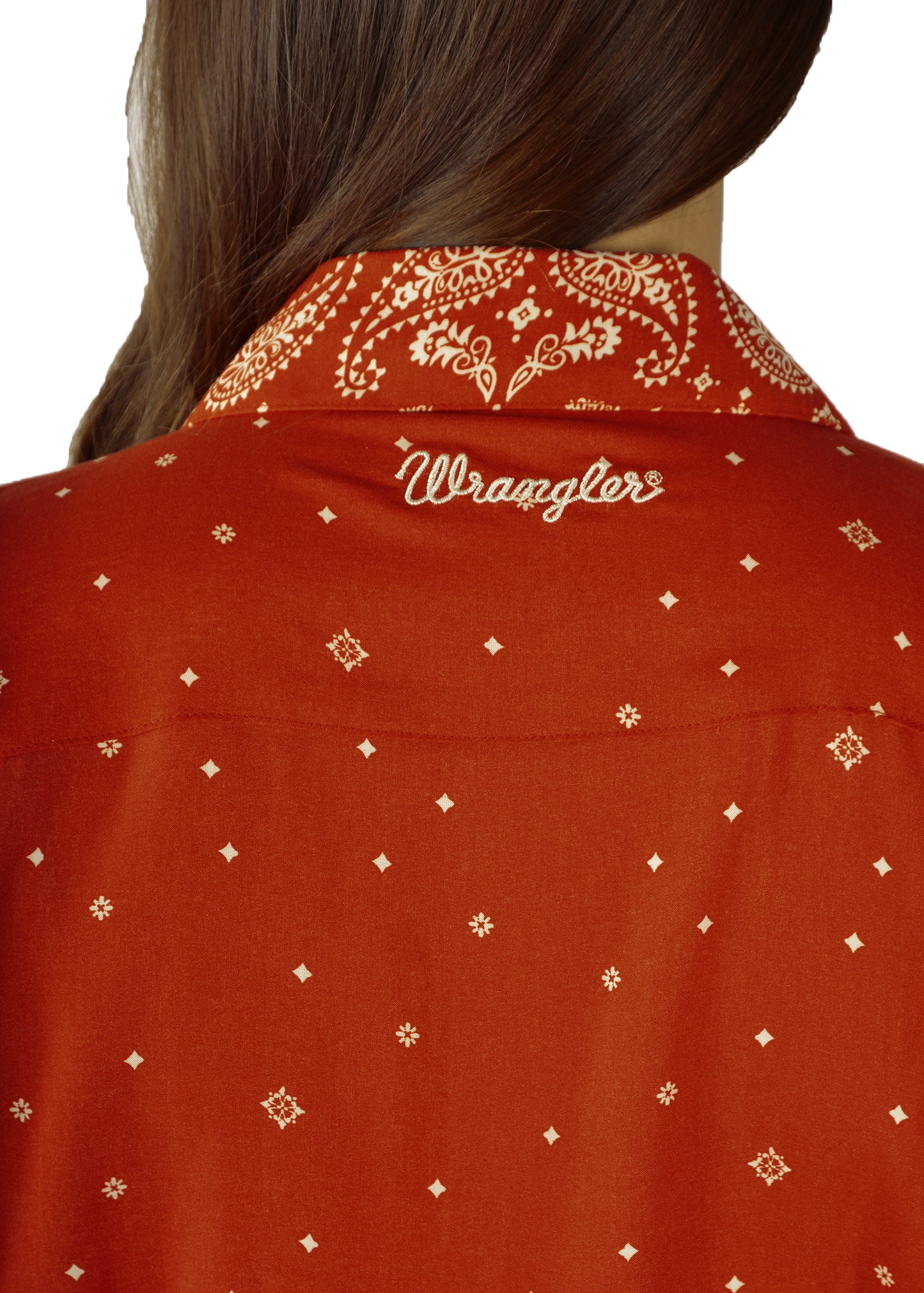 WRANGLER WOMENS CARLISE PRINT LONG SLEEVE SHIRT