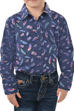 Load image into Gallery viewer, PURE WESTERN GIRLS HARLENE PRINT L/S SHIRT