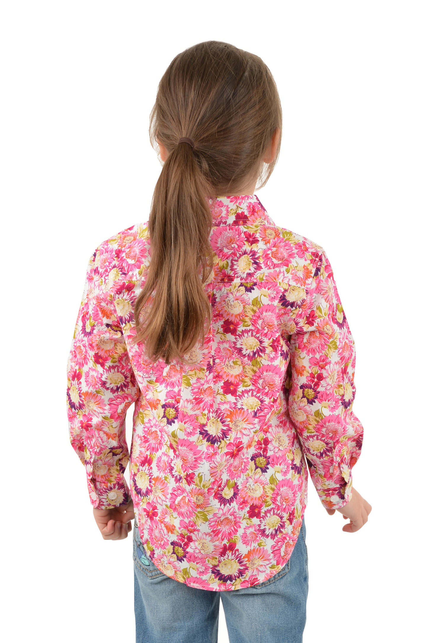 Hard Slog Kids Belle Half Placket Long Sleeve Country Shirt
