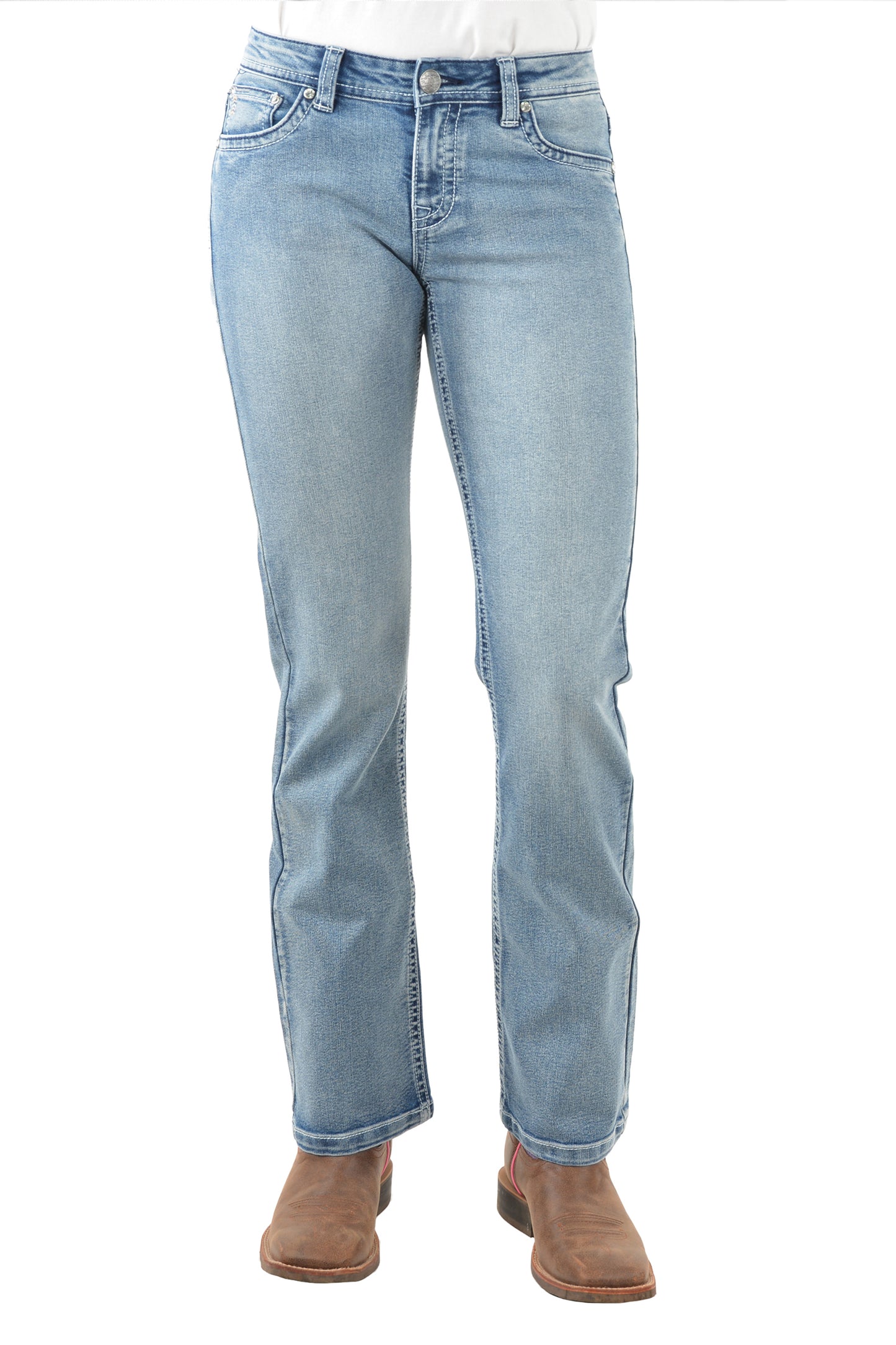 Pure Western Womens Steer Bootcut Jeans 32 Inch Leg
