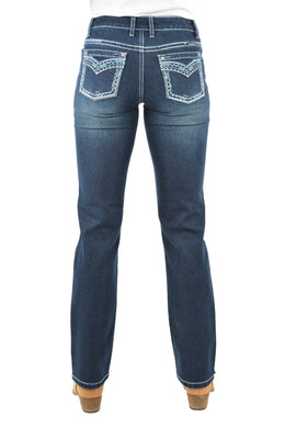 Pure Western Womens Geraldine Straight Leg Jeans 32 Inch Leg