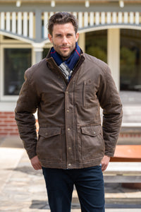 MENS BRADMAN FAUX OILSKIN JACKET