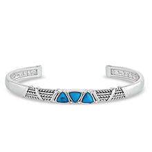 Load image into Gallery viewer, MONTANA SILVERSMITHS TRILOGY TURQUOISE WOMENS BRACELET