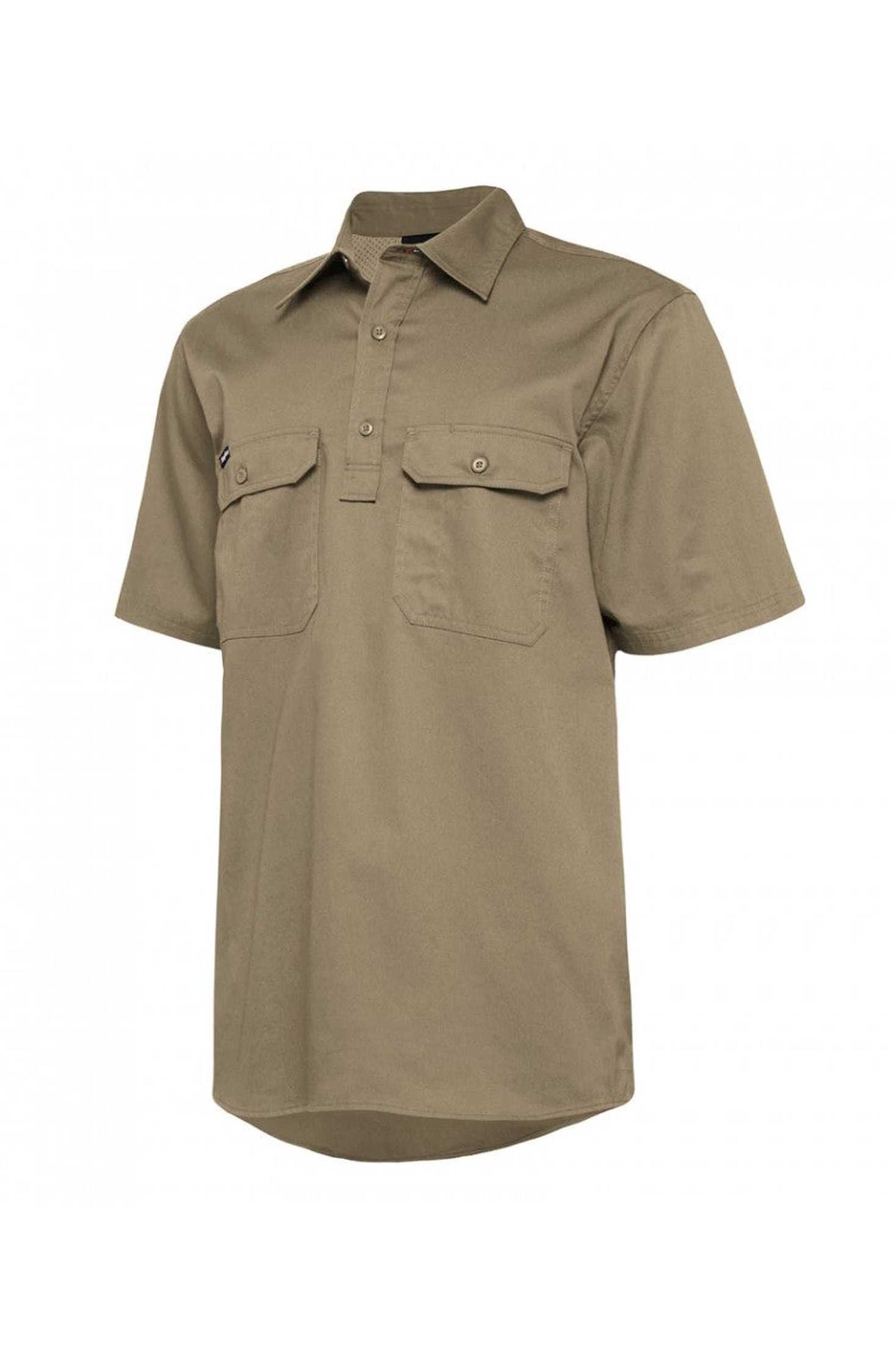 KingGee Short Sleeve Closed Front 145G Mens Work Shirt